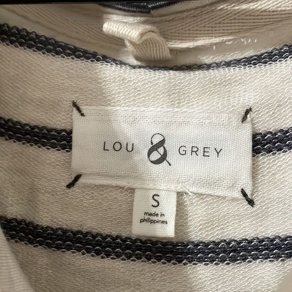 Lou & Grey Striped Sleeveless Top - Gray and Black - Picture 4 of 8